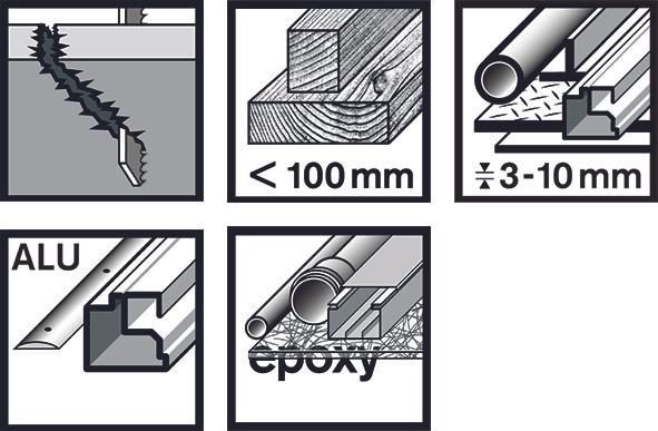 Actual product image Bosch Professional Zubehör PRO Multi Material thick and thin T345XF jigsaw blade, 132 mm, 25 pcs.