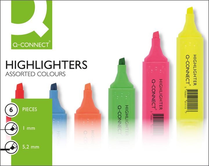 Actual product image Q-Connect Highlighter Economy (Multicoloured, 1 mm, 1 x)