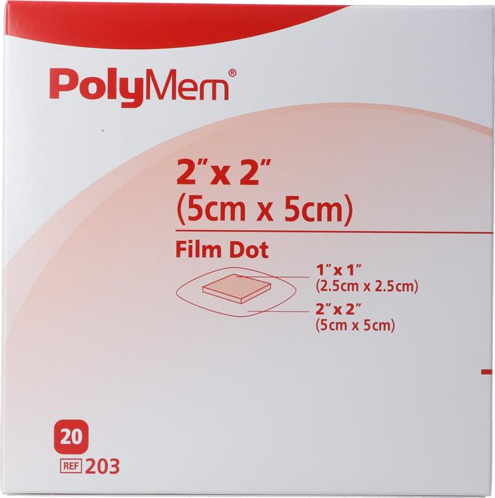 PolyMem Wundverband 5x5cm film st (20x)
