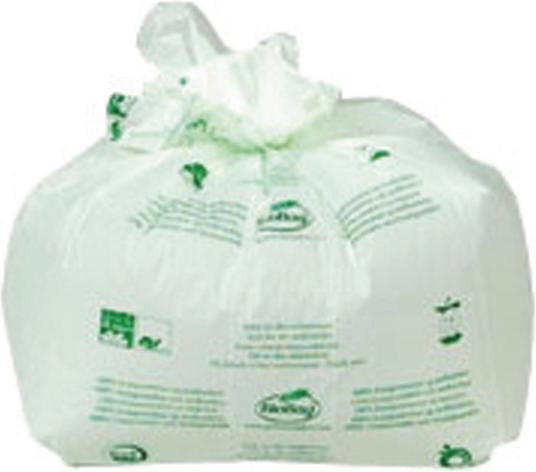 Biobag International Kompostierbare Beutel biobag, 30 l, 51 x 60 cm, 30 my, Rolle mit 25 Beuteln