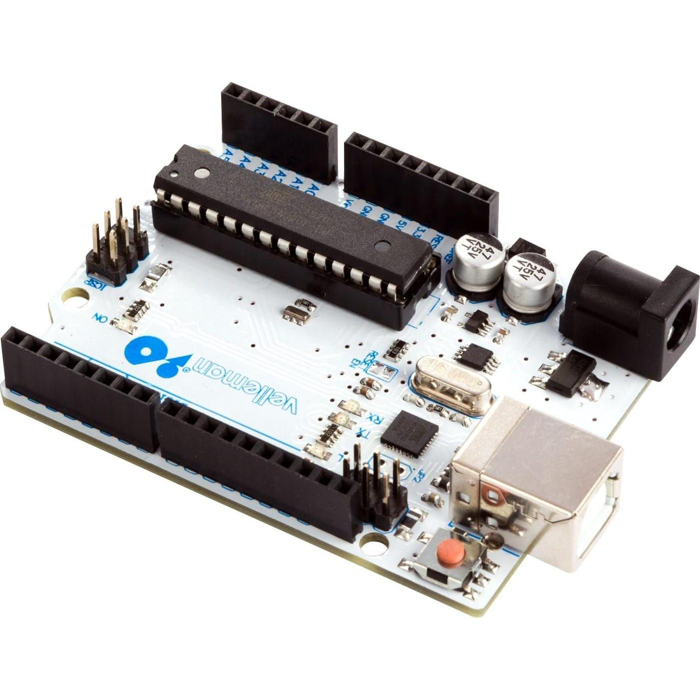 Whadda Scheda di sviluppo ATmega328 per Arduino UNO, Scheda + Kit di sviluppo
