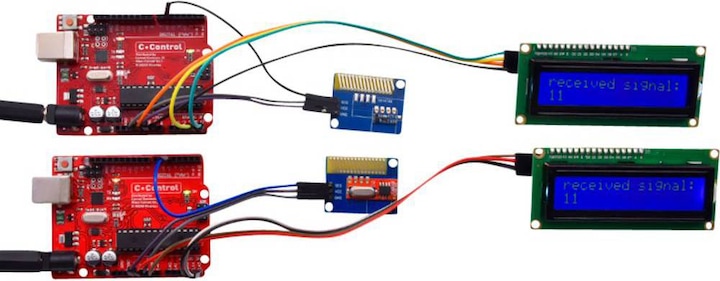 Actual product image Iduino Long Range 433MHZ Radio Transceiver Kit