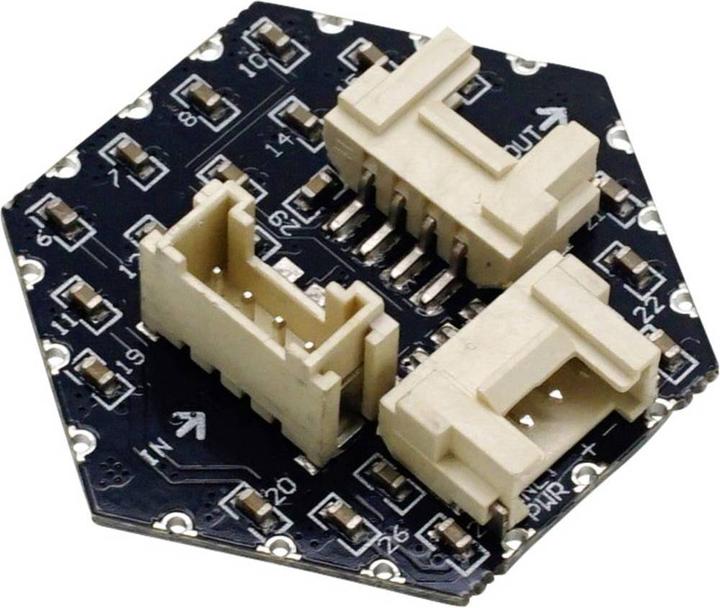 Actual product image M5Stack hexagonal neopixel LED board