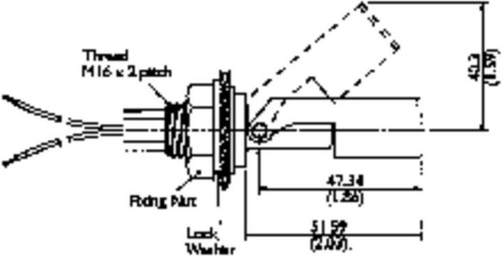 Actual product image TE Connectivity Tilt float switch for side installation