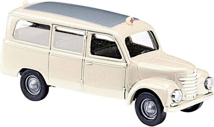 Busch H0 Framo V901/2 Bus Modell – Blaues Modellauto Im Maßstab 1:87, Baujahr 1954