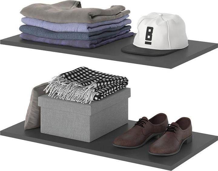 Produktbild Vicco Einlegeboden Claus, Anthrazit, 2er Set