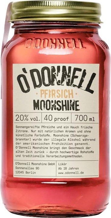 Actual product image O'Donnell Moonshine Peach liqueur,7L