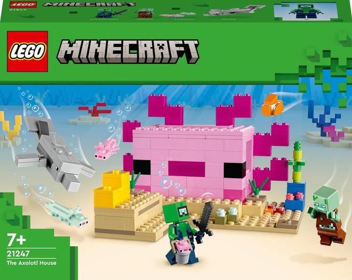Actual product image LEGO The Axolotl House (21247, LEGO Minecraft)