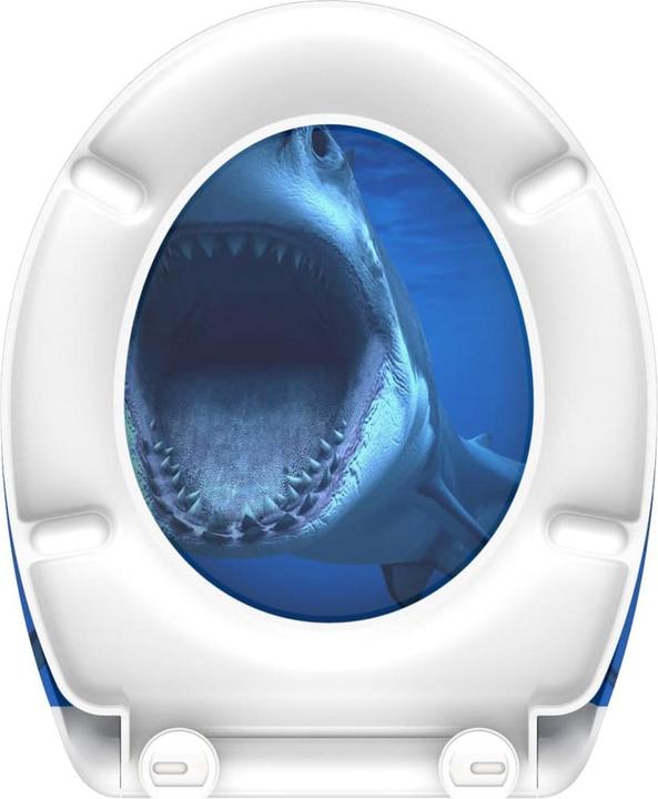 Actual product image Schütte WC seat Duroplast WC seat SHARK Soft-close mechanism Quick Release 82371 Shark