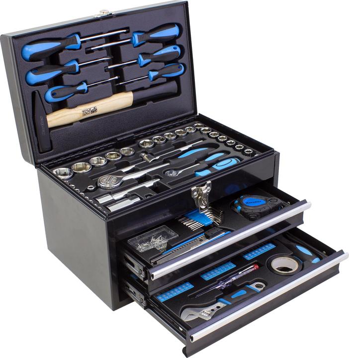 Karcher Werkzeugkasten - 117-teiliges Werkzeugset aus Chrom Vanadium & Karbonstahl (117 Teile)