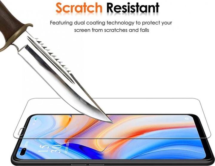 Produktbild Screenguard Oppo Reno4 5G Panzerglas Schutzfolie Case Friendly Design (1 Stk., Oppo Reno 4 5G)