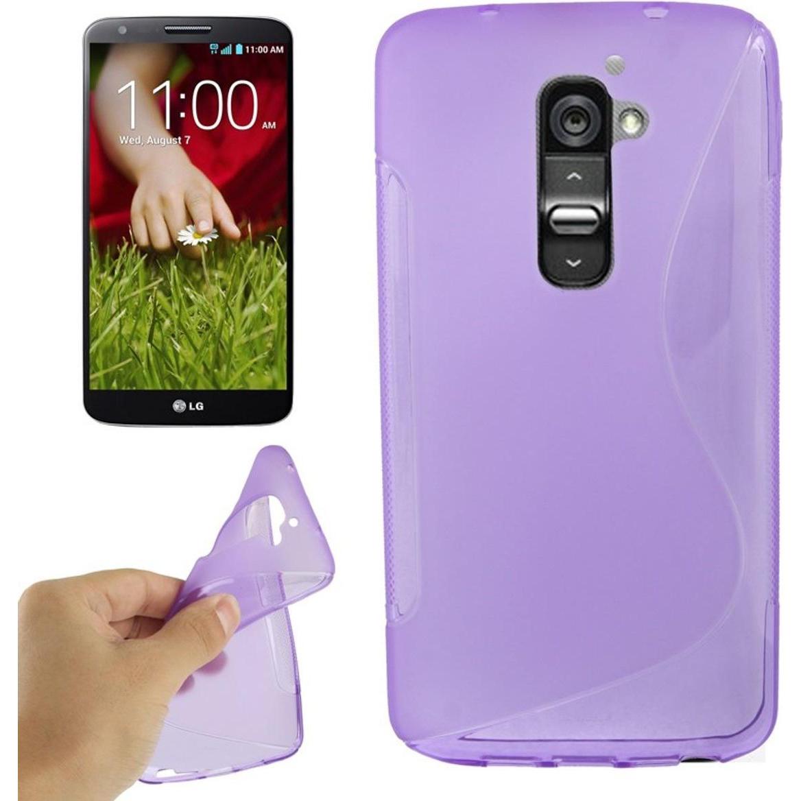 Thumbnail - König Design Handyhülle Schutz TPU für Handy LG Optimus G2 lila (Optimus G2), Smartphone Hülle, Violett