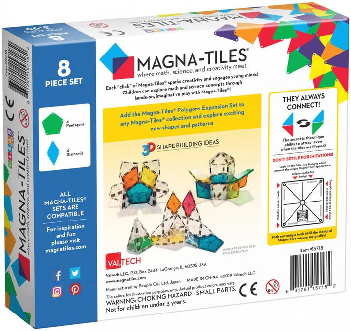 Actual product image Magna-Tiles Polygon extension set (8 pieces)