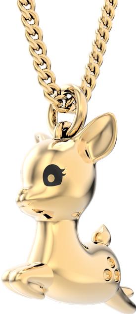 Actual product image Chocli Fallow Deer Necklace (18k Gold, Brass)