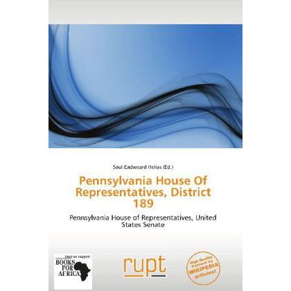 Pennsylvania House Of Representatives, District 189, Fachbücher von Saul Eadweard Helias