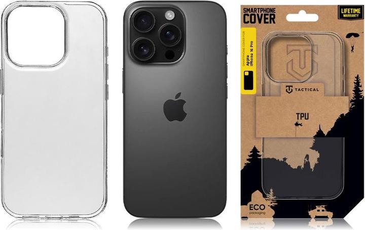 Image du produit Tactical TPU Cover for Apple iPhone 16 Pro Transparent (Apple iPhone 16 Pro)