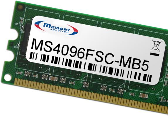 Produktbild Memorysolution Memory Solution MS4096FSC-MB5 4GB Speichermodul (1 x 4GB)