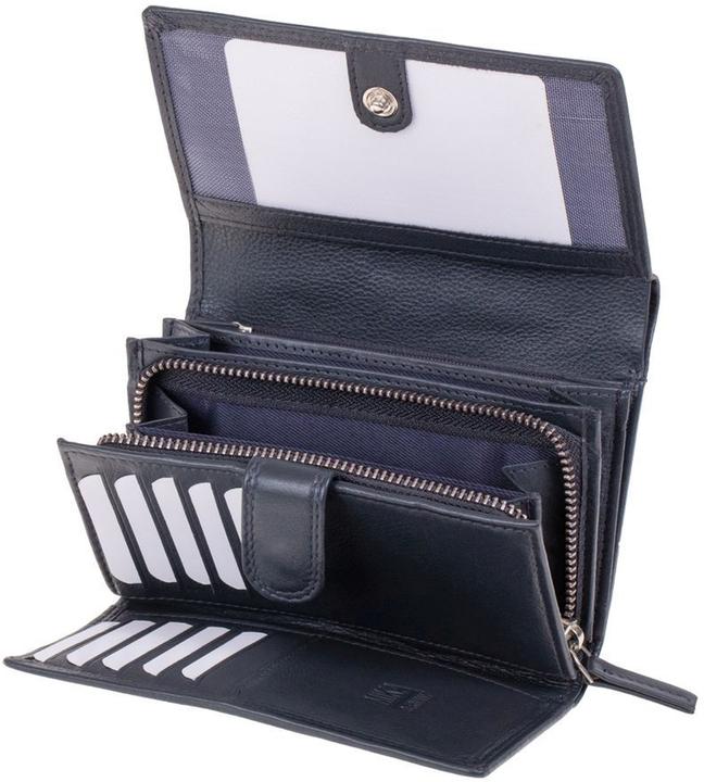 Immagine prodotto Mika Portafoglio da donna, in pelle, colore: navy