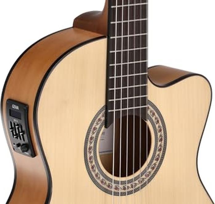 Produktbild Manuel Rodriguez Elektro-akoestische Gitarre Caballero Principio mit ETC-4 Vorverstärker (Akustik Gitarre, Griffbrett: Ovangkol, Decke: Massive Fichte, Hals: Okoume)