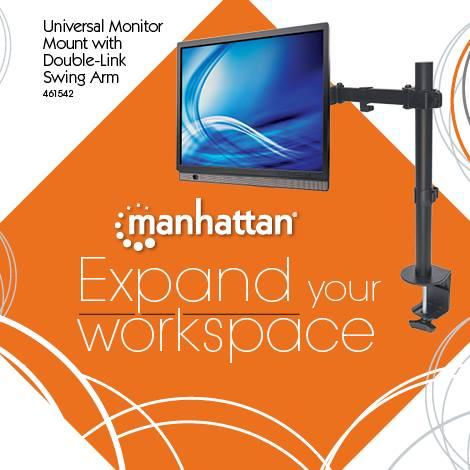 Produktbild Manhattan Tischhalterung Monitorarm (Tisch, 32")