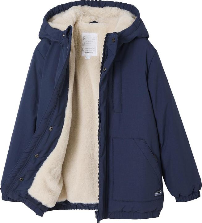 Image du produit Vertbaudet Jungen Winterjacke mit Kapuze und Webpelzfutter, Recycling-Polyester (98, 104)