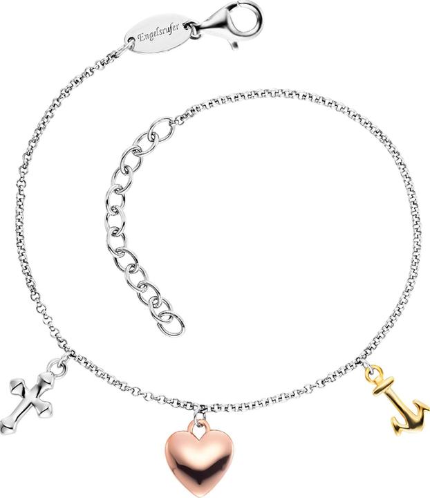 Produktbild Engelsrufer Glaube Liebe Hoffnung Armband (19.50 cm, 925er Silber)