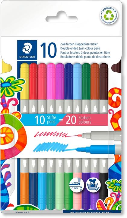 Produktbild Staedtler Doppelfasermaler (10x)