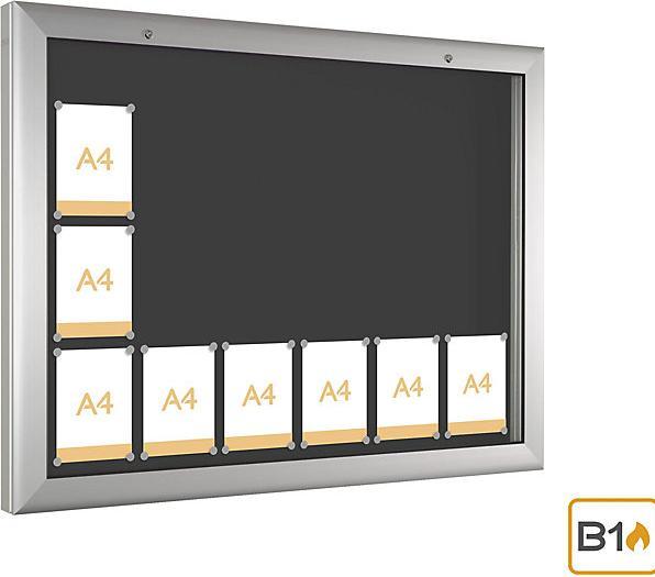Actual product image kaiserkraft Display case for indoor and outdoor use (Magnet board, 138 x 102.50 cm)