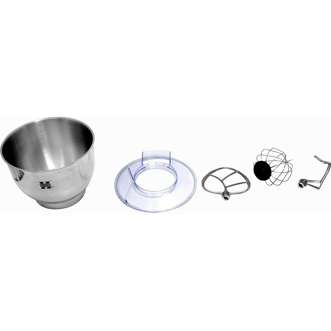 Thumbnail - JTI Standmixer, Küchenmaschine 1200 W, 6,5 Liter - Silber, Standmixer, Silber