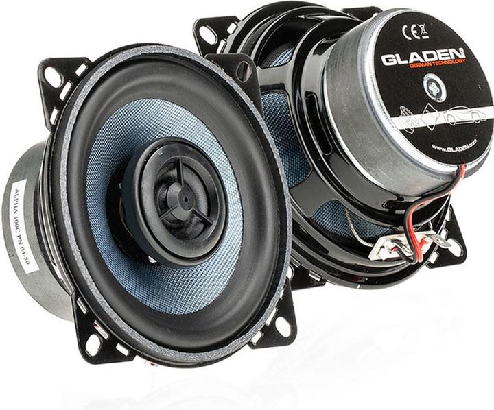 Gladen Audio Alpha 100C - Autospeaker - 10cm luidsprekers - 100mm 2 weg coaxiale set - (85 W, 10 cm)