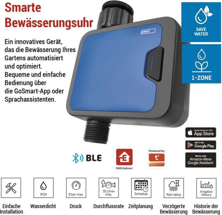 Productafbeelding Emos GOSMART WATERING TIMER PW56201 (Watertimer)