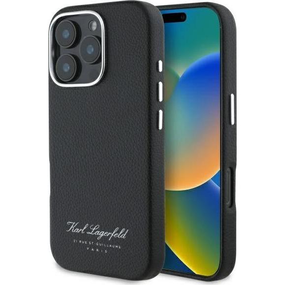 Karl Lagerfeld KLHCP16XPGWCMKHK iPhone 16 Pro Max 6,9" hardcase czarny/black hotel RSG (Apple iPhone 16 Pro Max), Smartp...