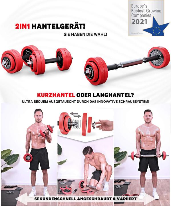 Immagine prodotto Sportstech AH300 (8 x 2,5 kg, 4 x 1,25 kg)
