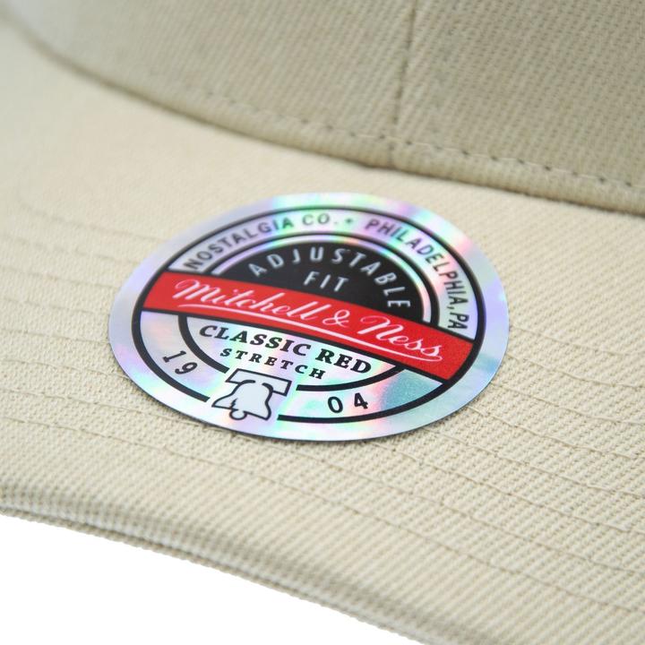 Produktbild Mitchell & Ness M&N Stretch Snapback Classic Red Stretch-Fit Cap Sand Beige (One Size)