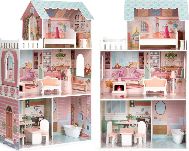 EcoToys Toy Wden Barbie Doll House S8112