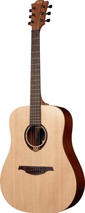 Lâg Guitars LÂG Tramontane TL70D Dreadnought Lefthand (Chitarra occidentale, Abete Sitka, Brownwood, Grafite, Mogano)