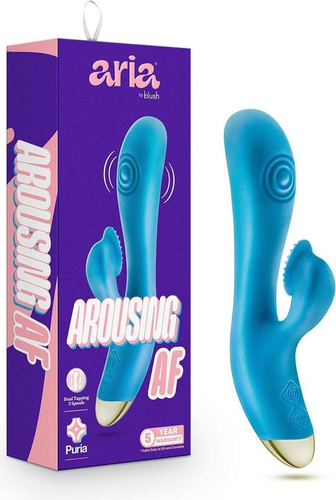 Produktbild Blush Aria Arousing AF Puria Silicone G Spot Pulsating Rabbit Vibrator Ultrasilk Smooth Dildo Rabbit