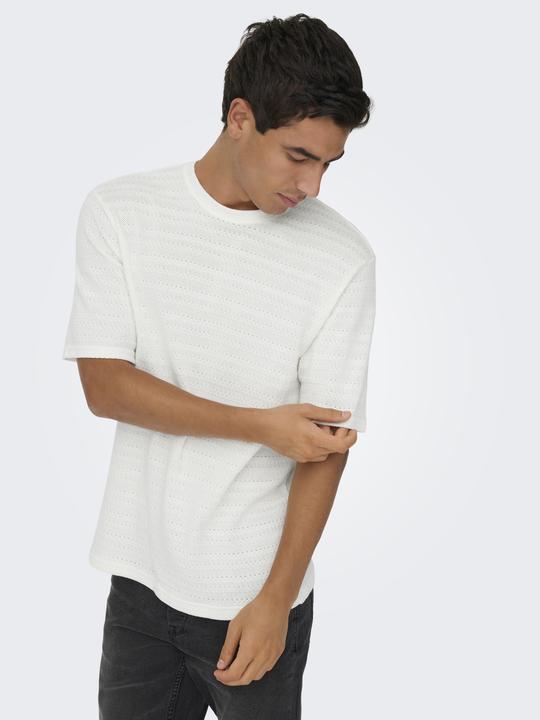 Produktbild Only & Sons Onsgivo Reg 12 Ss Crew Knit Noos (L)