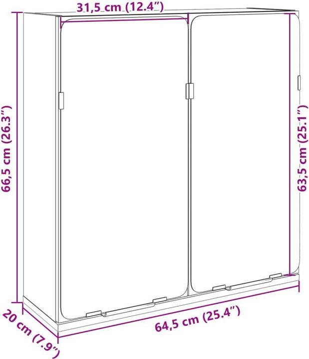 Produktbild vidaXL Bad-Spiegelschrank