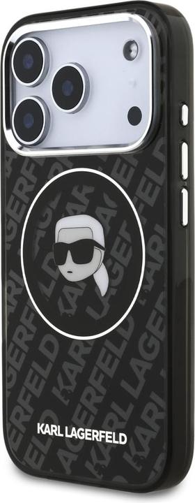 Produktbild Karl Lagerfeld - IML MagSafe (KLHMP17XHMKBKHOK) - iPhone 17 Pro Max - Black Karl's Head (Apple iPhone 17 Pro Max)