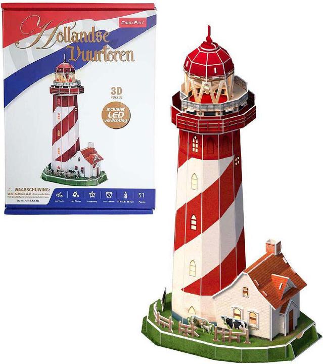 Produktbild Cubicfun Cubic Fun 3d Puzzel Leuchtturm LED (51 Teile)