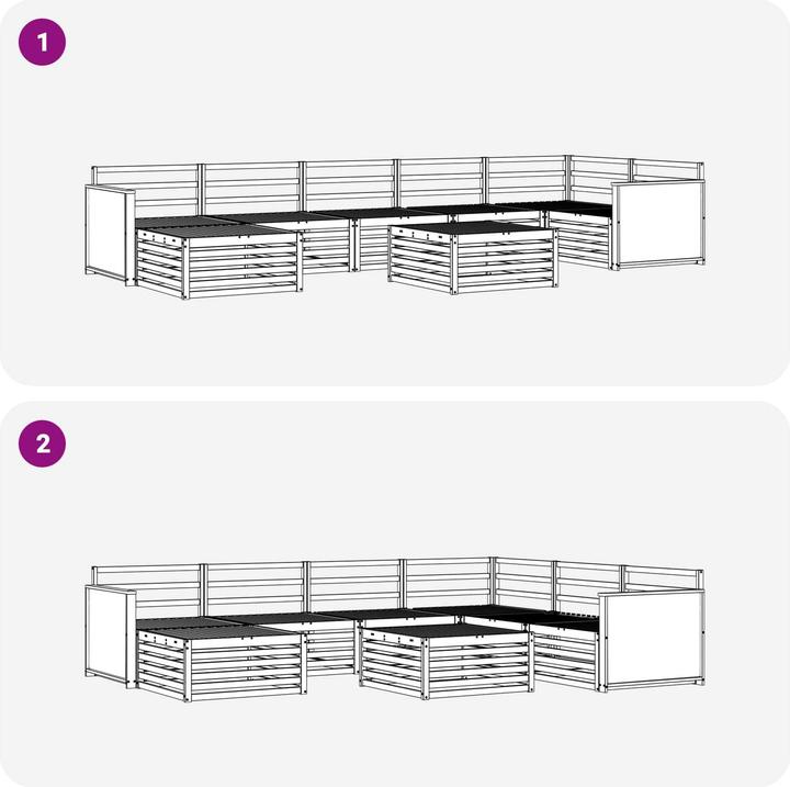 Produktbild vidaXL Outdoor-Sofagarnitur