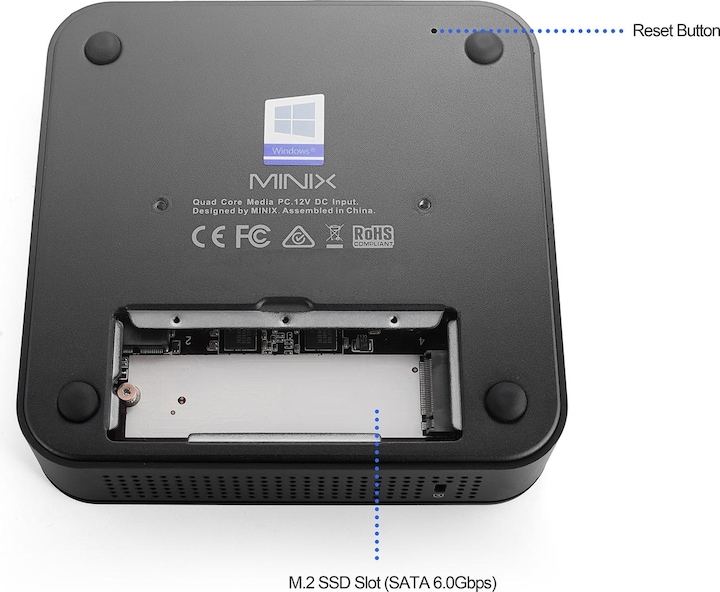 Actual product image Minix Neo G41V-4 Max (Intel Celeron N4100, 128 GB, 128 GB, UHD Graphics 600)