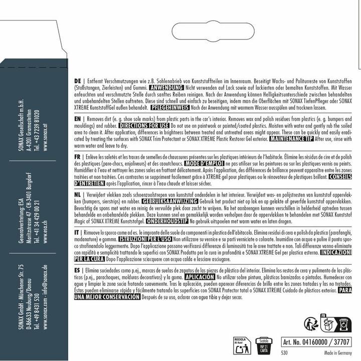 Actual product image Sonax Dirt eraser