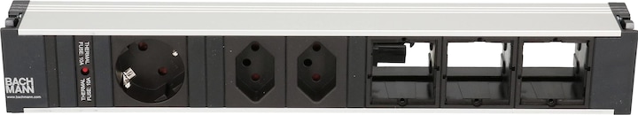 Produktbild Bachmann Steckdosenleiste CONI, 2x T13, 1x Schuko, 3x Custom-ABD leer (2 x, Typ 13, 0.20 m)
