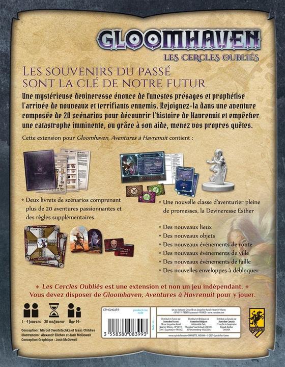 Immagine prodotto Cephalofair Games Gloomhaven - Cerchi dimenticati (Francese)