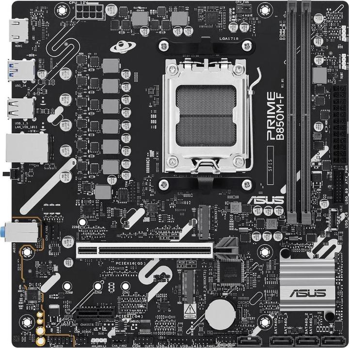 Productafbeelding ASUS PRIME B850M-F (AM5, AMD B850, Micro ATX (mATX))