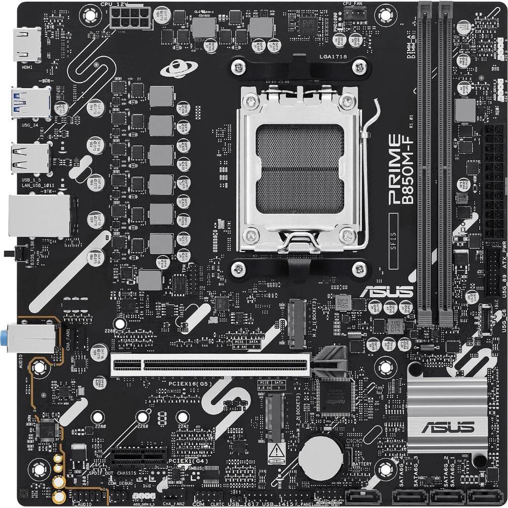 ASUS PRIME B850M-F (AM5, AMD B850, Micro ATX (mATX)), Mainboard