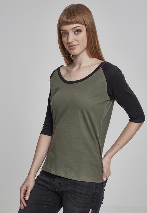 Actual product image Urban Classics Ladies 3/4 Contrast Raglan Tee (5XL)