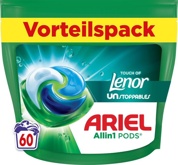Produktbild Ariel All-in-1 Pods Touch of Unstoppables - 60WL (60 Waschgänge, Waschpods)